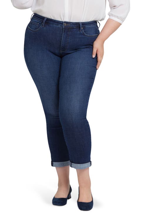 Sheri Cuff Ankle Skinny Jeans (Affection) (Plus Size)