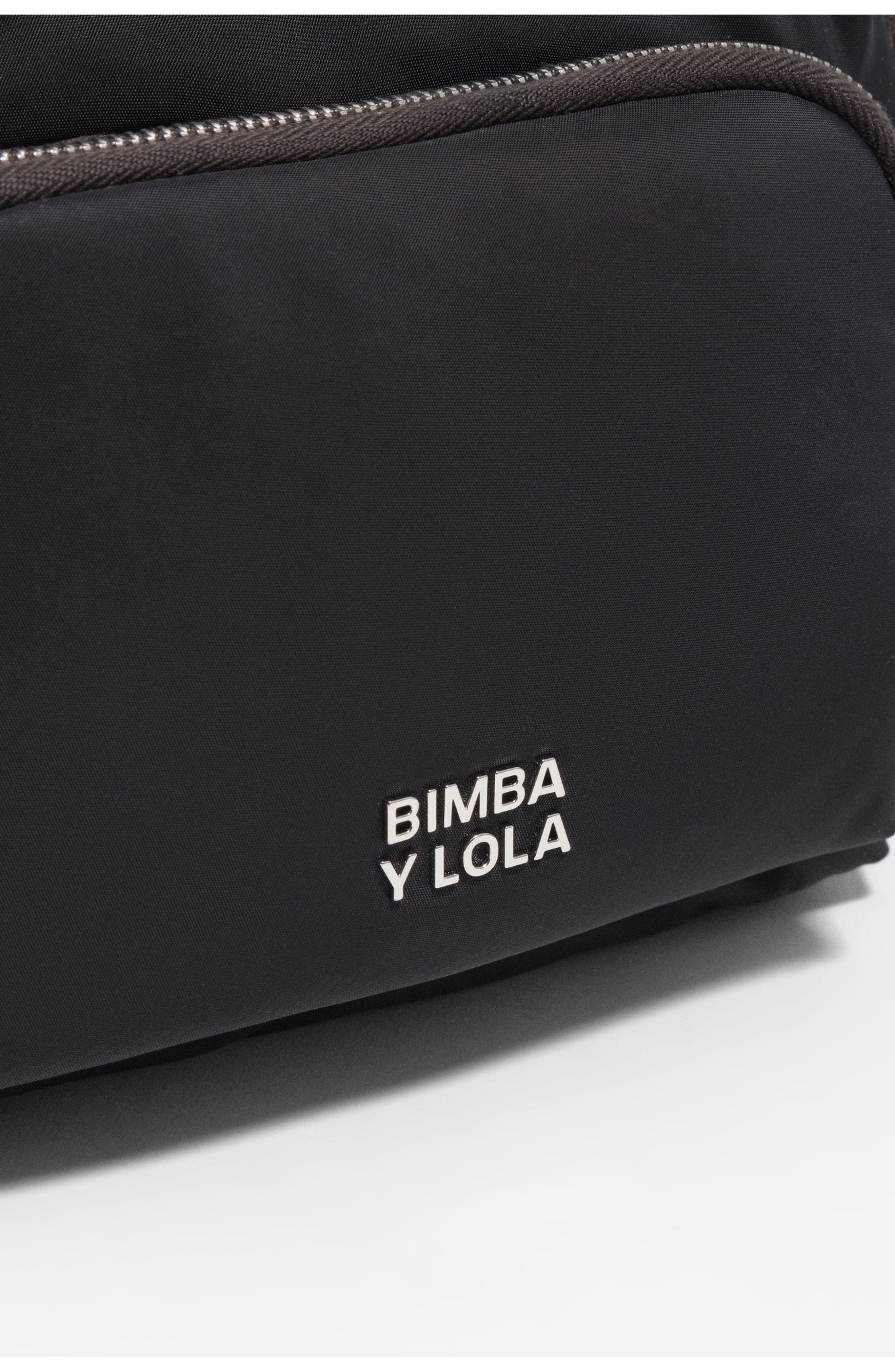 Bimba y Lola Compact Nylon Pocket Bag, Alternate, color, Dark Anthracite