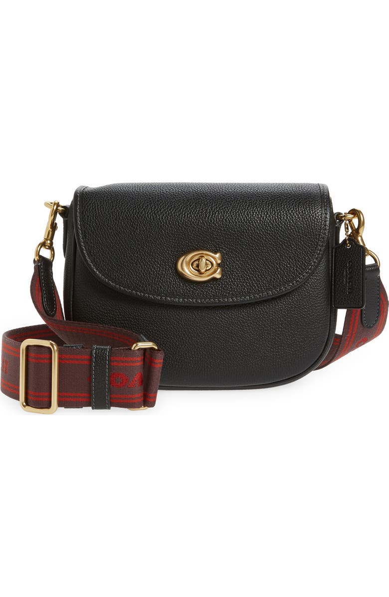 COACH Willow Pebble Leather Crossbody Bag, Main, color,