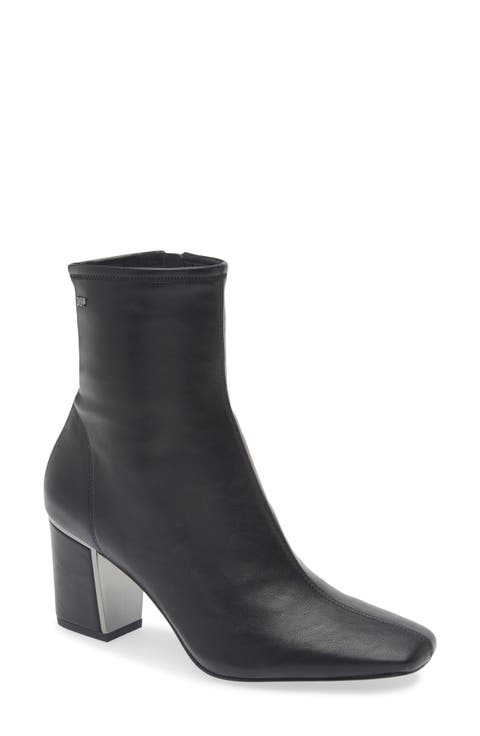 Cavale Square Toe Block Heel Boot (Women)