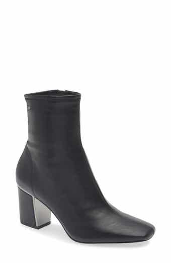 DKNY Cavale Square Toe Block Heel Boot