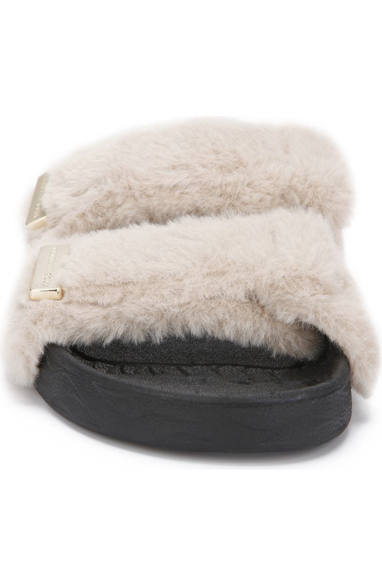 Kenneth Cole New York Nova Faux Fur Slide Sandal, Alternate, color,
