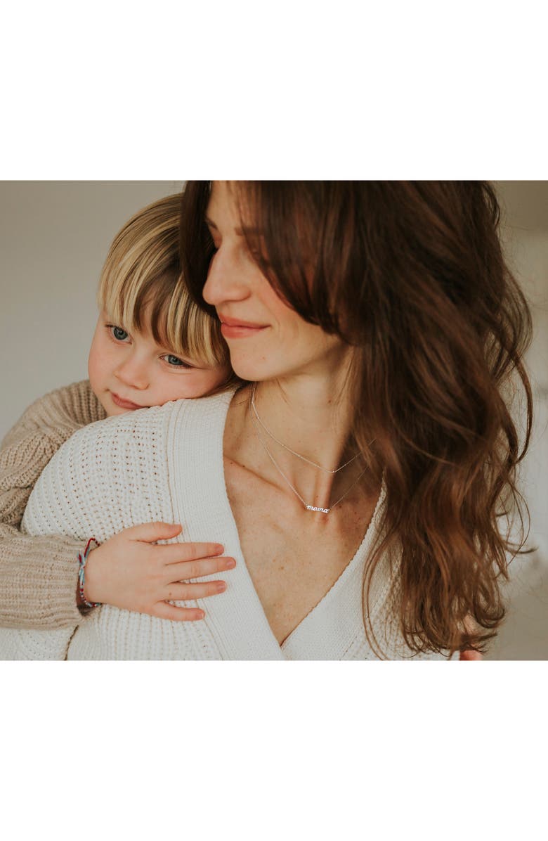 Tiny Tags Script Mama Pendant, Alternate, color,