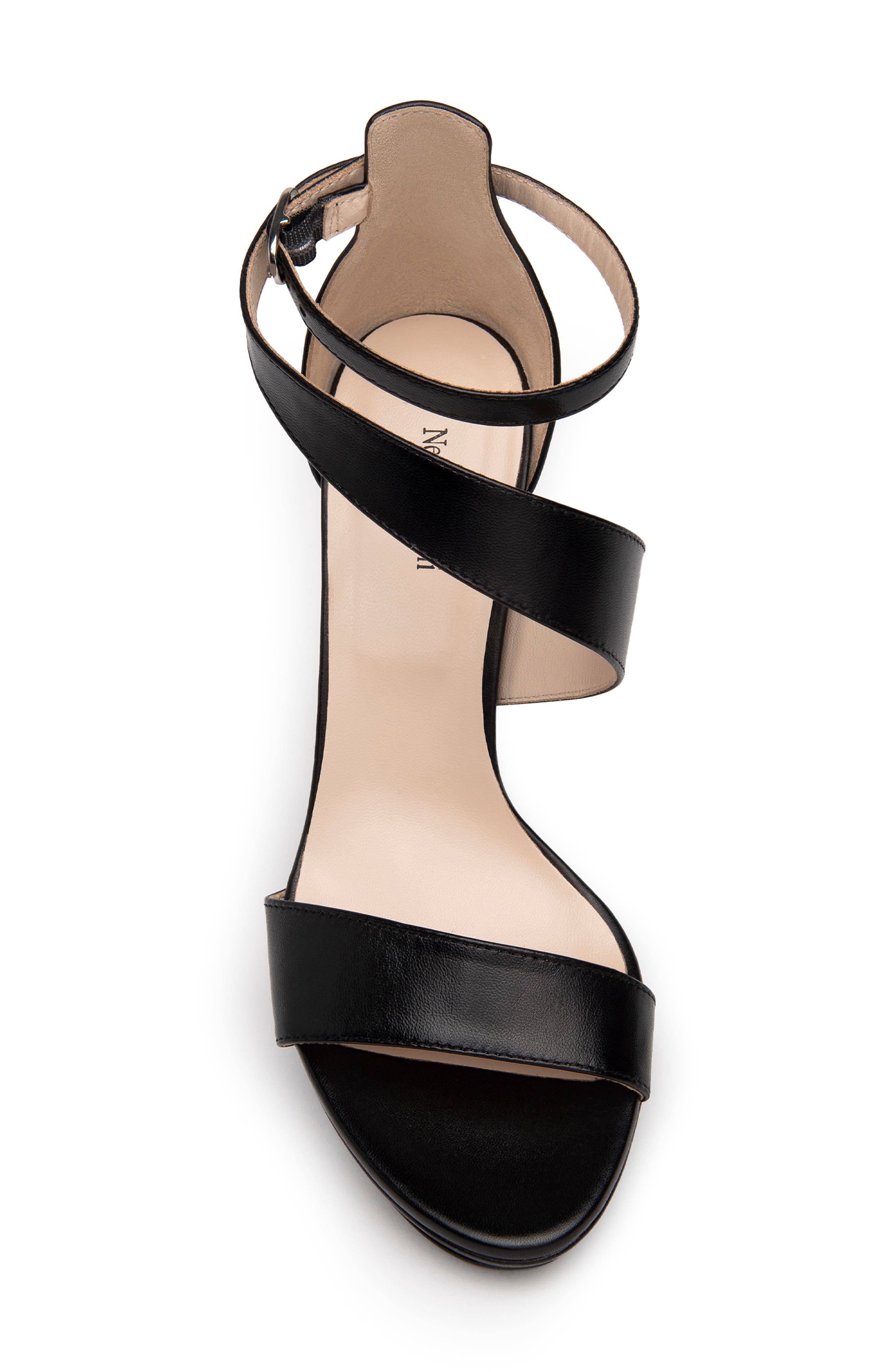 NeroGiardini Platform Sandal, Alternate, color, Black