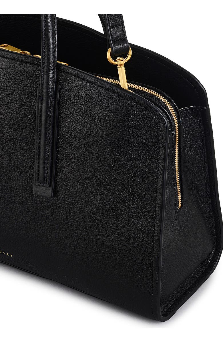 Radley Arragon Pebbled Leather Satchel, Alternate, color, Black