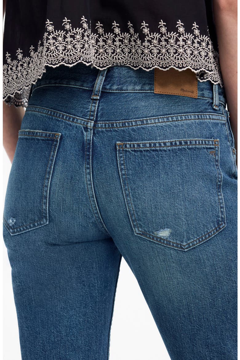The Dean Easy Ankle Straight Leg Jeans, Alternate, color, LABETTE WASH