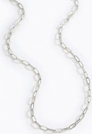 Mint & Lily Thin Paperclip Necklace