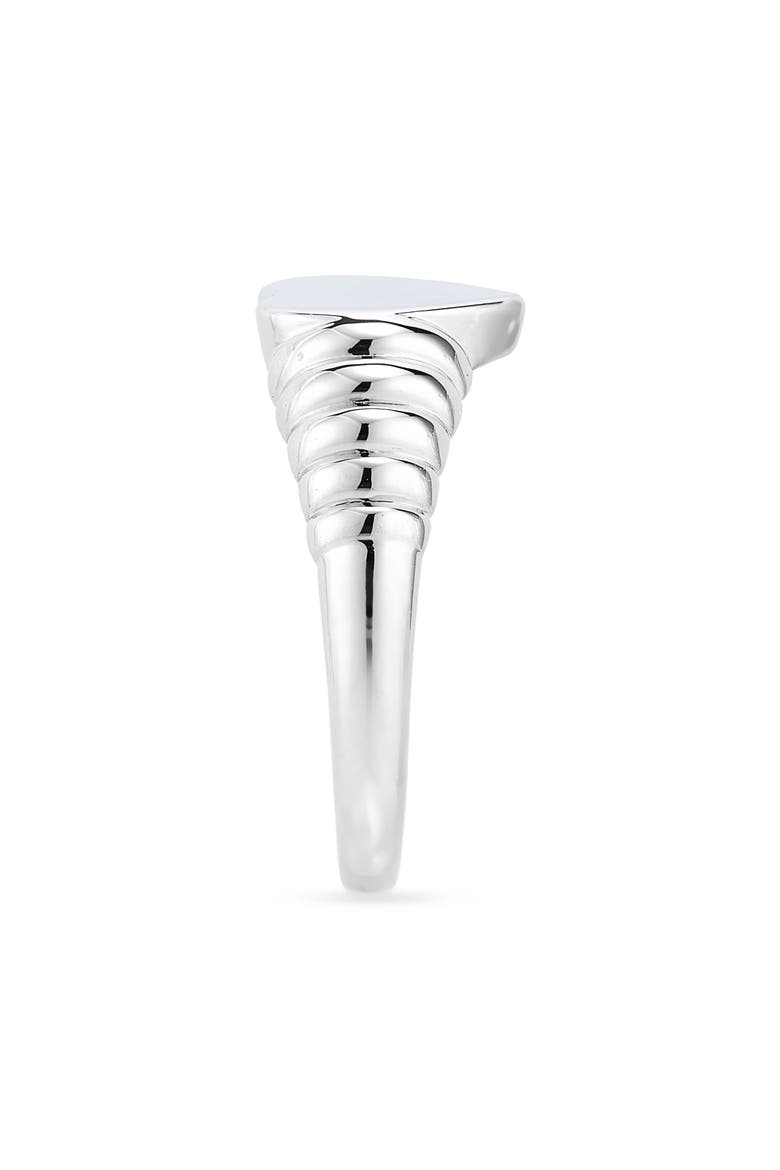 Kayla Heart Shaped Signet Ring, Alternate, color, SILVER