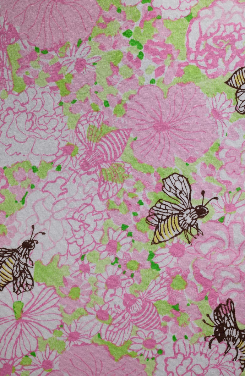 Lilly Pulitzer<sup>®</sup> Dwyer Floral Print Sleeveless Dress, Alternate, color, Pistachio Macaron Bees Knees