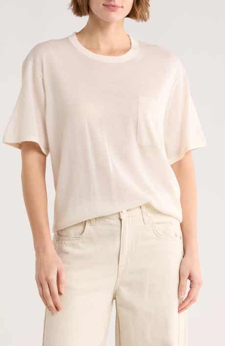 TWP Cashmere Knit Pocket T-Shirt