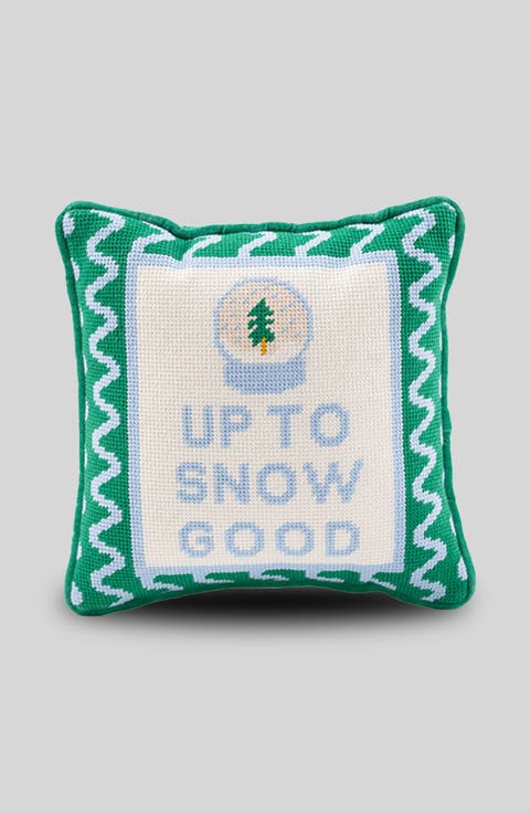 Up to Snow Good Needlepoint Pillow