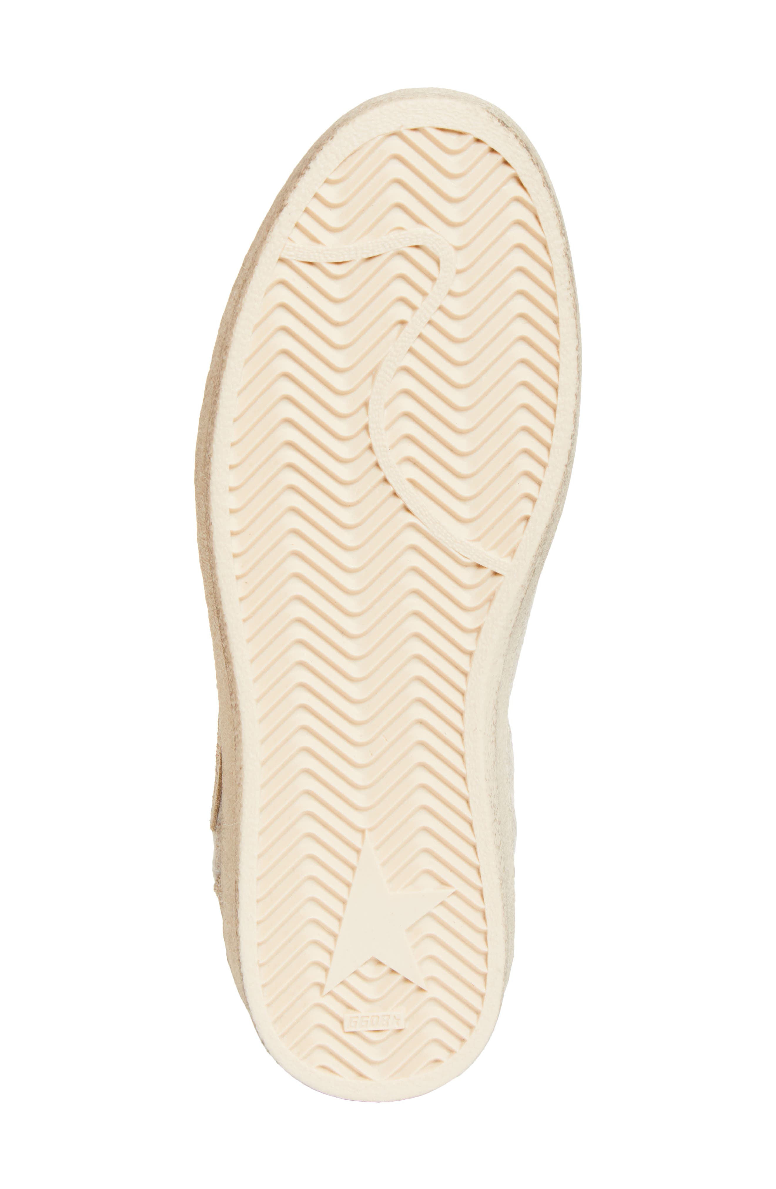 Golden Goose Ball Star Wool Wool & Faux Shearling Sneaker, Alternate, color, Beige