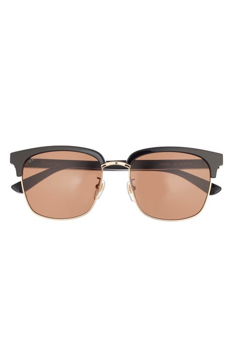 56mm Half Rim Sunglasses