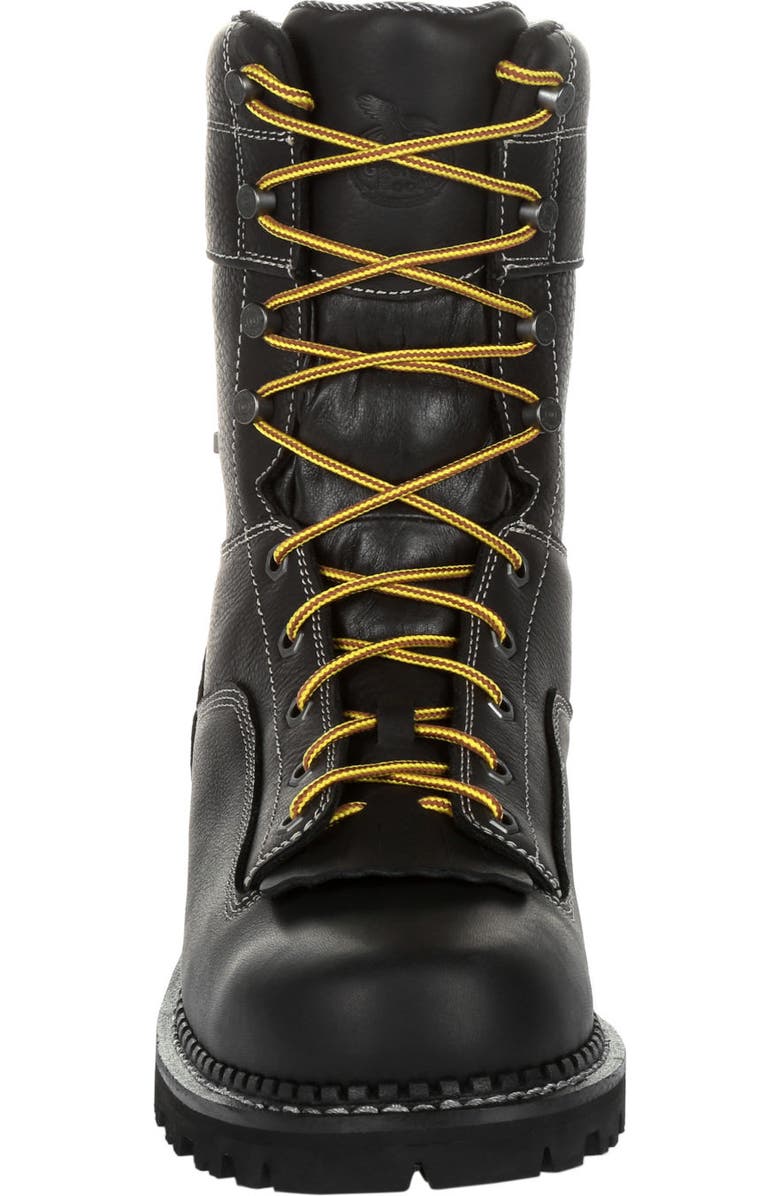 Georgia Boot Amp Lt Logger Composite Toe Waterproof Work Boot, Alternate, color, Black