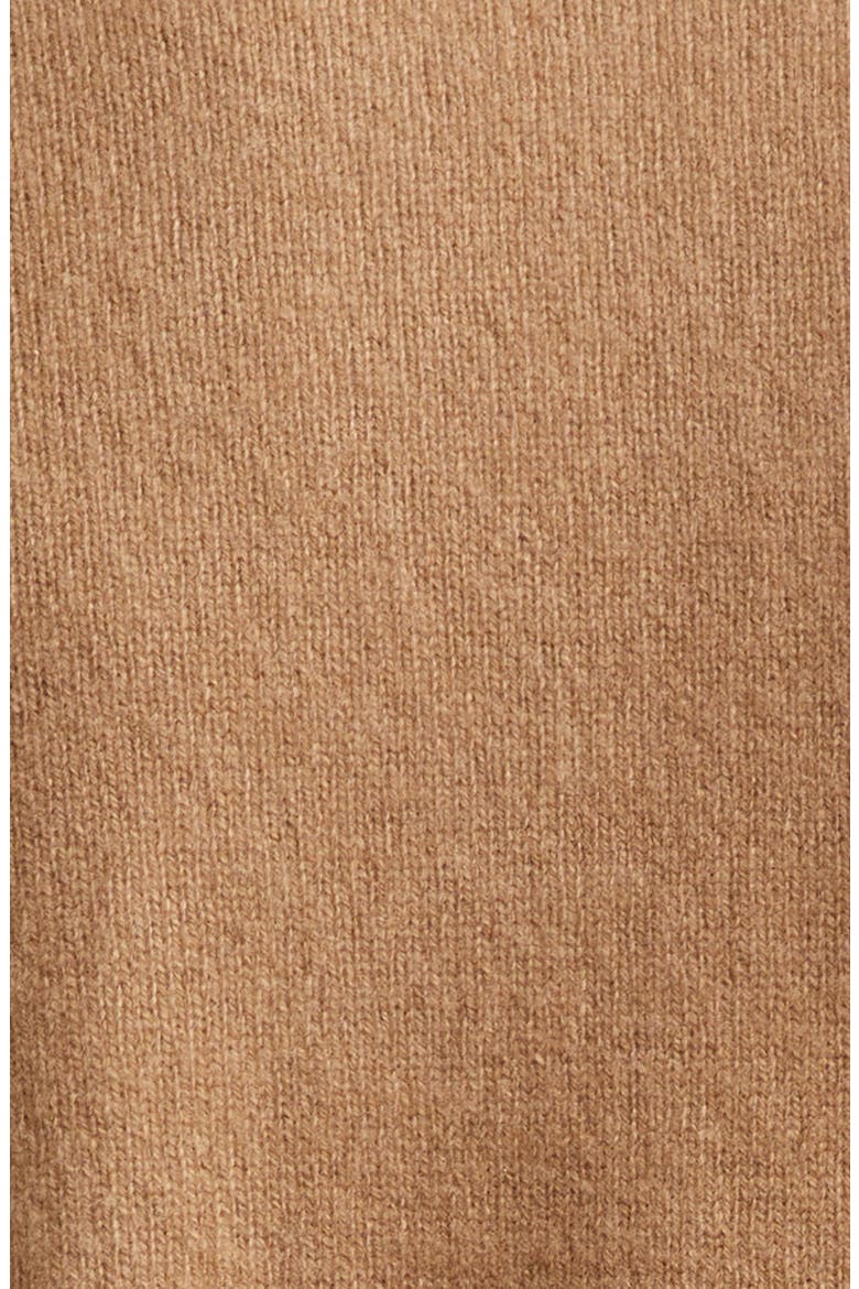 Felted Cashmere Crewneck Sweater, Alternate, color, JB252 CAMEL