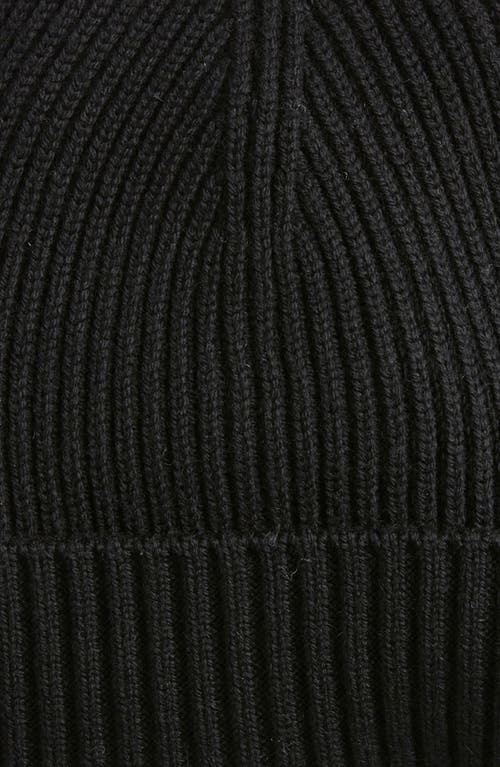 Nordstrom Merino Wool Cuff Beanie In Black