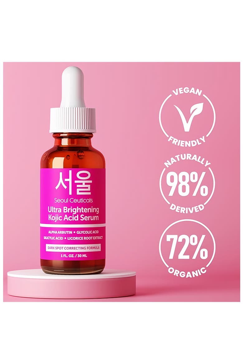 Korean Skincare Ultra Brightening Kojic Acid Serum, Alternate, color, Clear