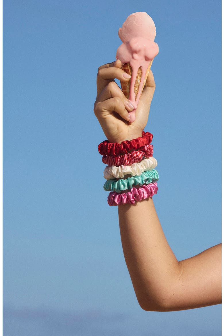 Gelati Pure Silk Midi Scrunchie Set, Alternate, color, GELATI