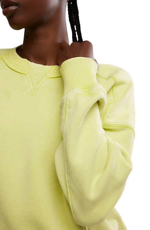 Free People Fp Movement Intercept Cotton Blend Sweatshirt In Yellow