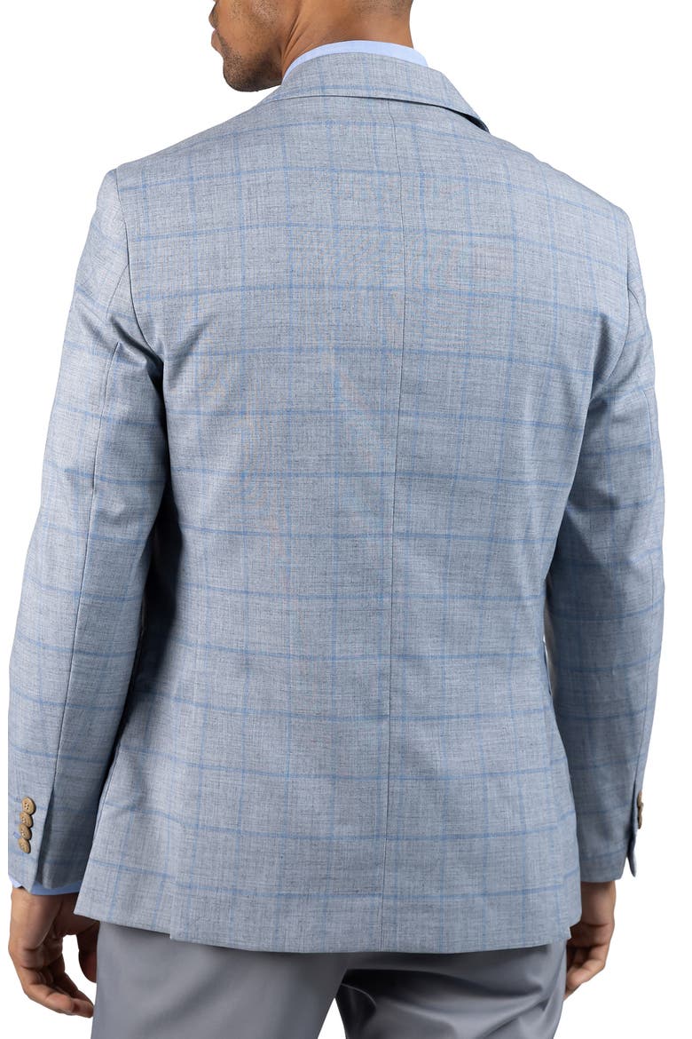 Mélange Yarn Dyed Windowpane Sport Coat, Alternate, color, REGENT GREY