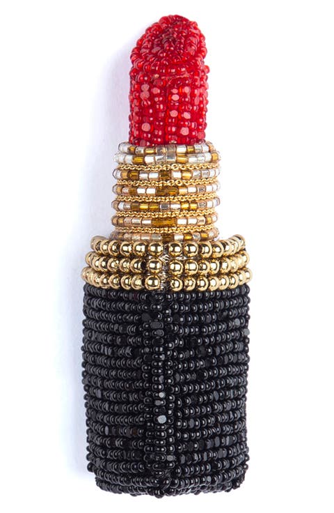 Lipstick Brooch