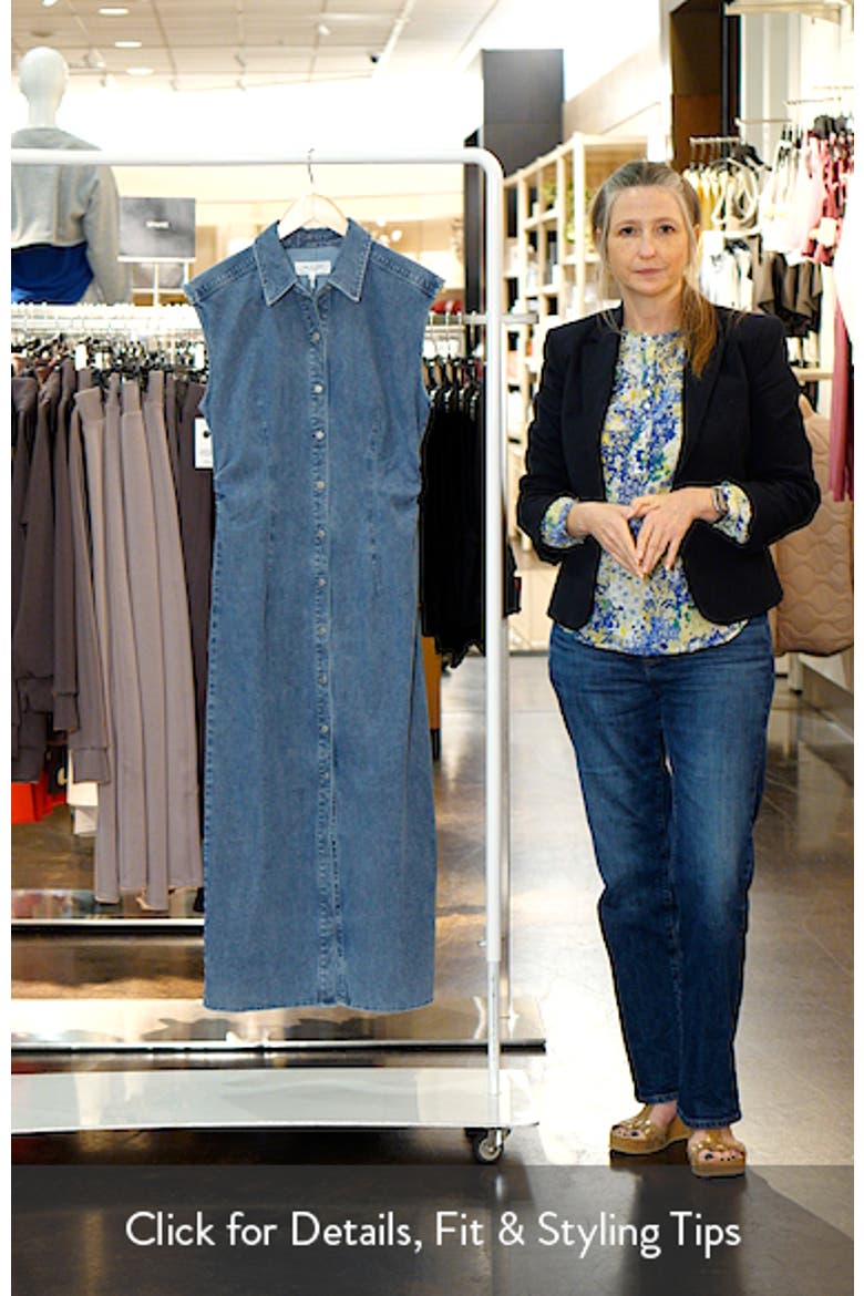 Leah Airflex Denim Midi Shirtdress video