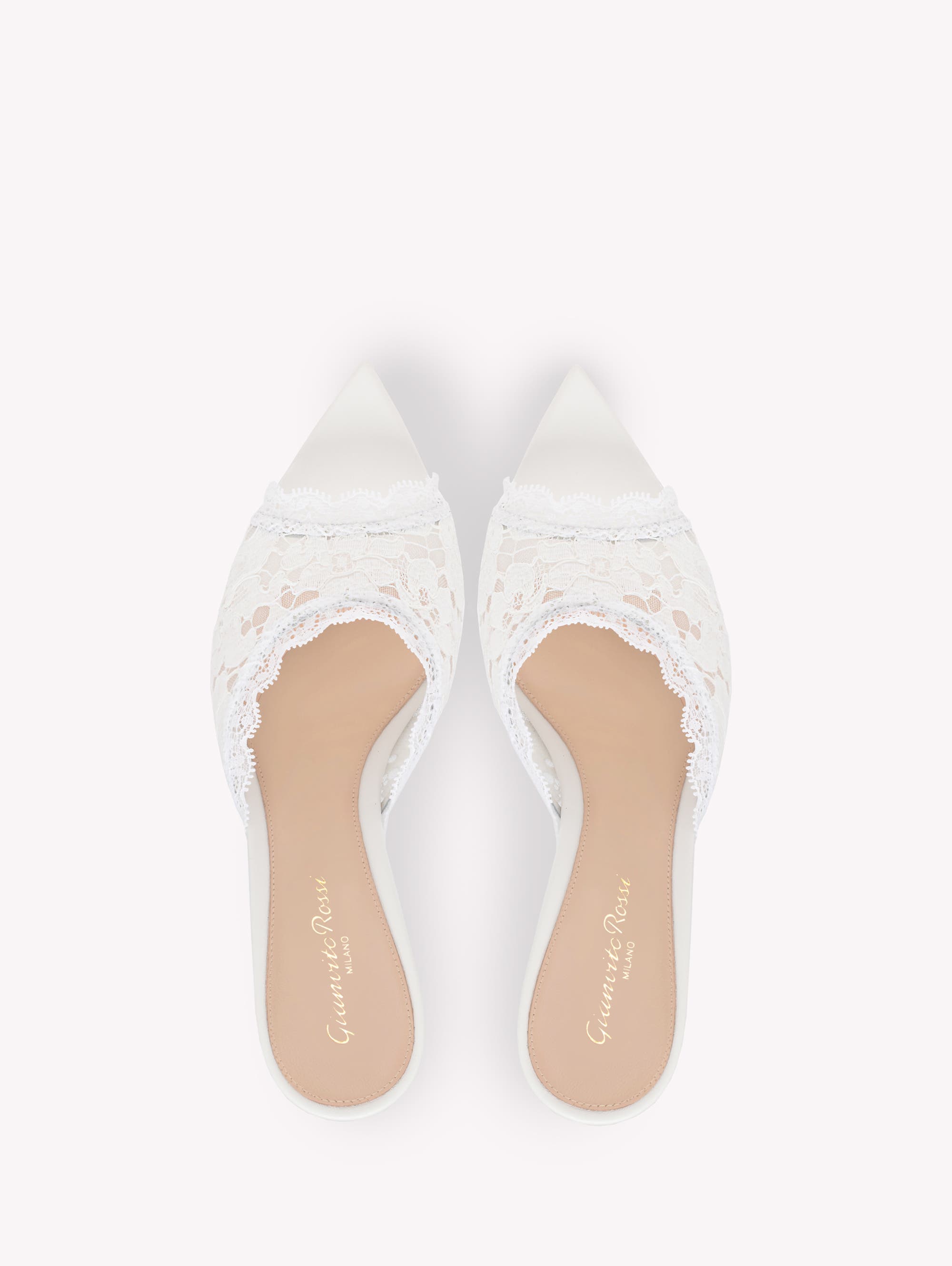 Claudia Mule, Alternate, color, White Fabric