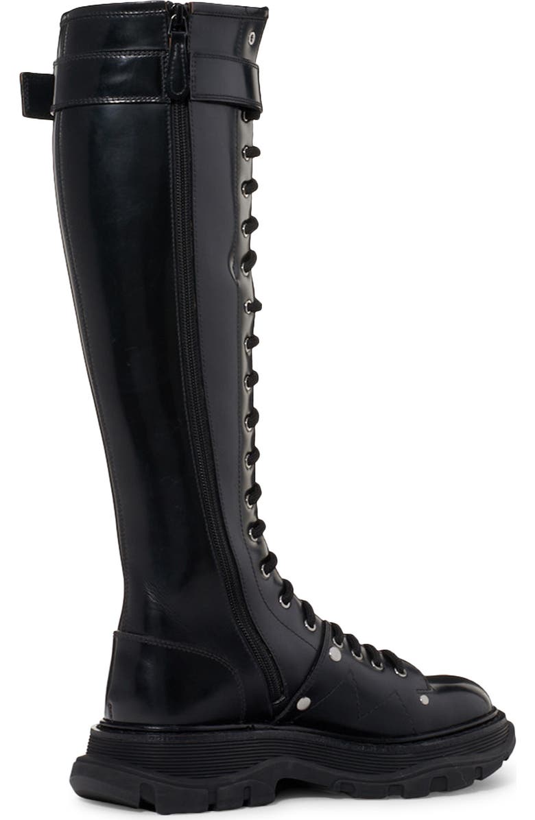 McQueen Alexander McQueen Tread Tall Lace-Up Platform Boot, Alternate, color,