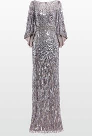 Jenny Packham Ines Sequin-Embellished Dress