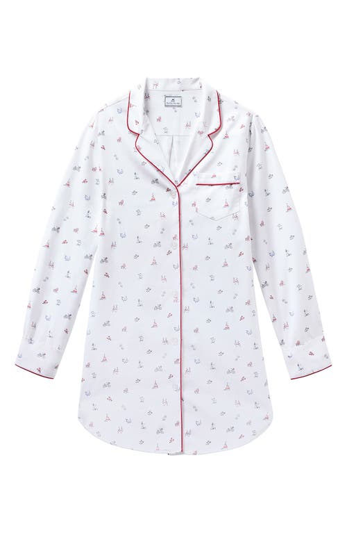 PETITE PLUME PETITE PLUME COASTAL CHARMS COTTON TWILL NIGHTSHIRT