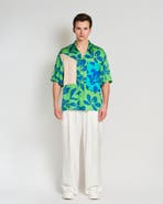 Lost Pattern "Tropical Bliss" Patchwork Oversized Hawaii Shirt