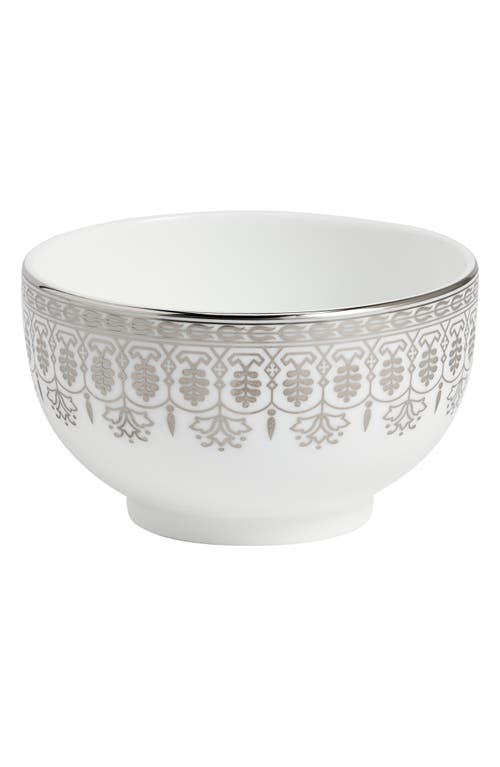 Wedgwood Silver Tonquin Bone China Bowl In Metallic