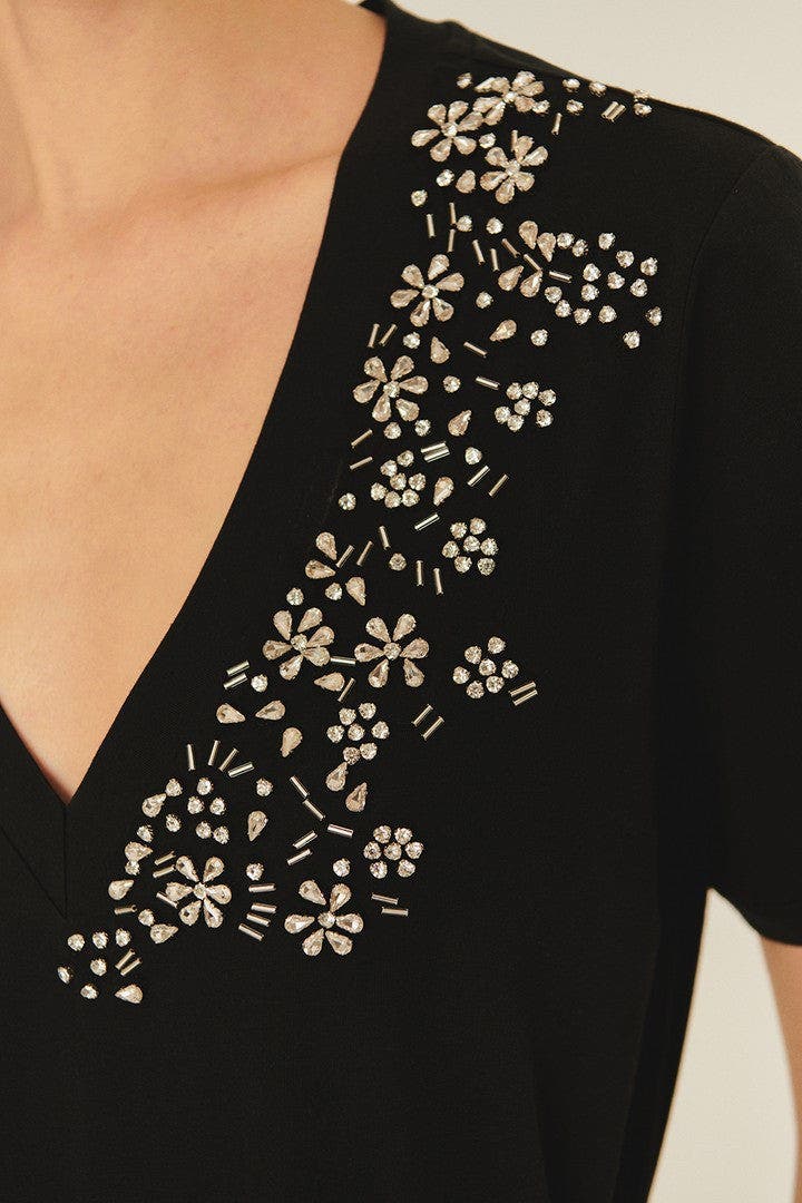 Mallory Understated Embellished Tee - image 2