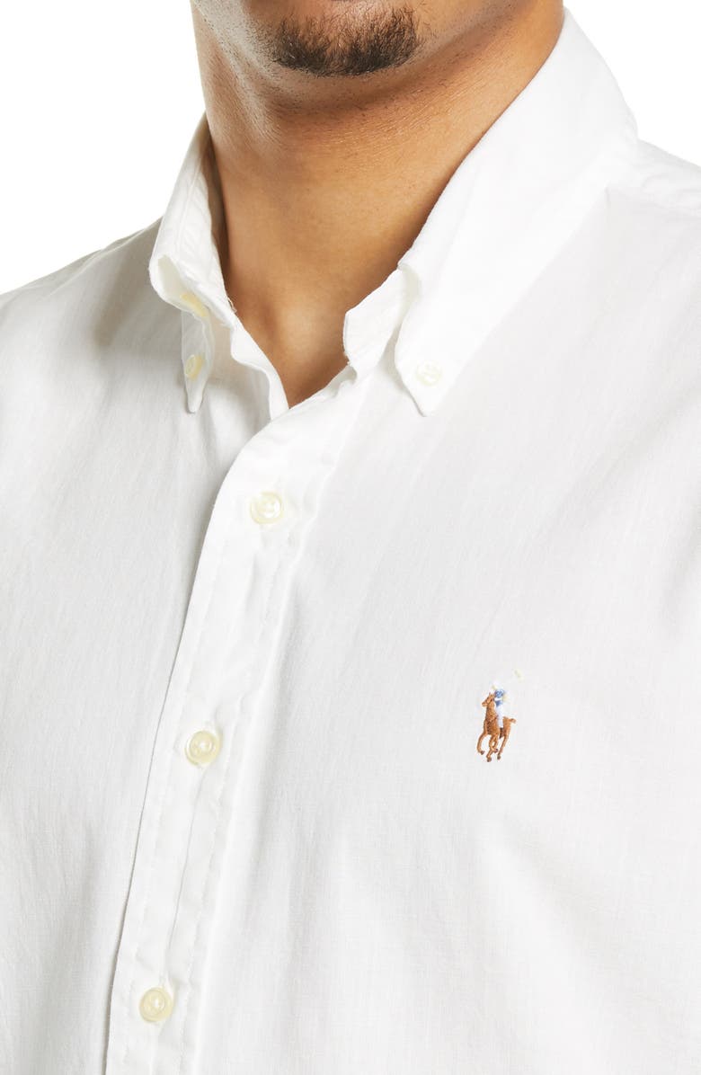 Polo Ralph Lauren Ralph Lauren Classic Fit Short Sleeve Button-Down Shirt, Alternate, color, 