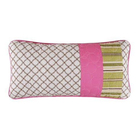 Kendall Pieced Throw Pillow, 12" x 24"
