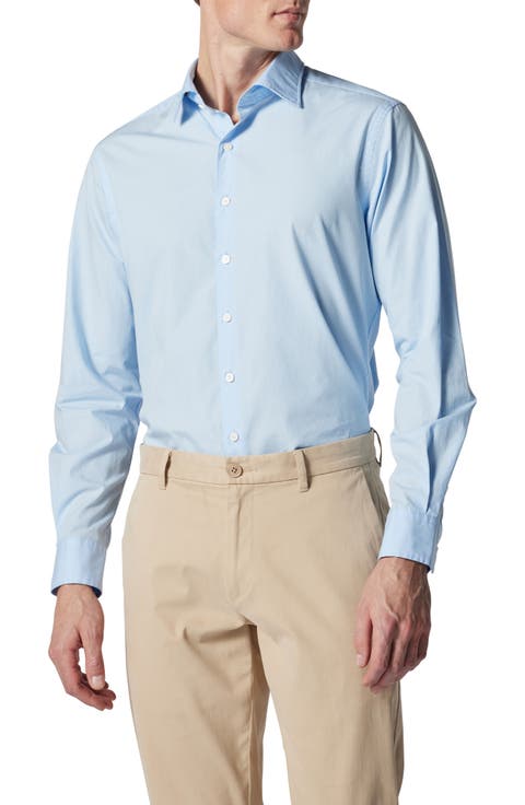 Surrey Hills Solid Supima Cotton Button-Up Shirt