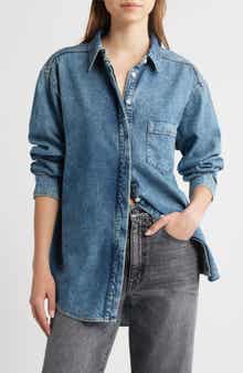 Good American Easy Denim Shirt