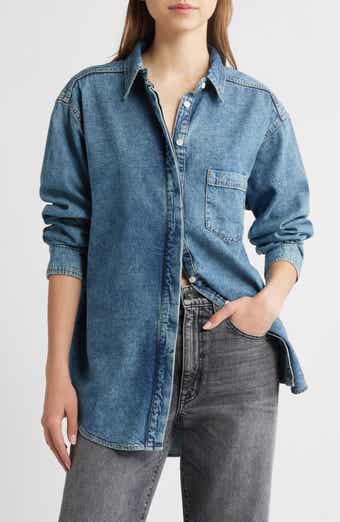 Good American Easy Denim Shirt