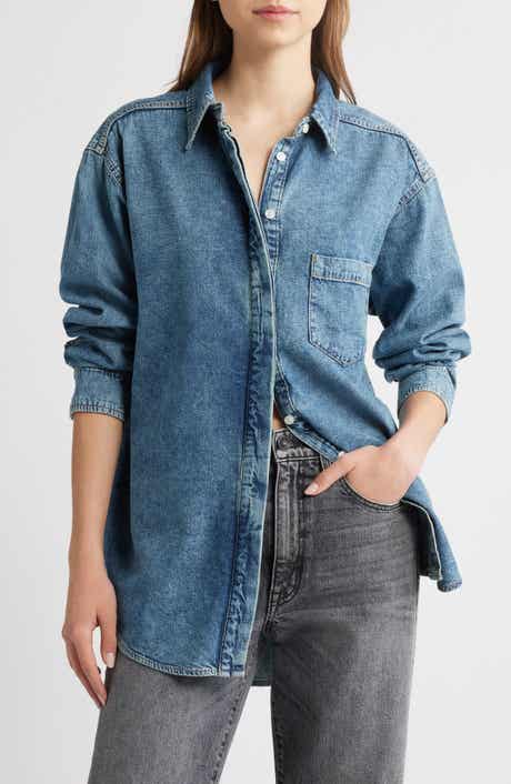 Good American Easy Denim Shirt