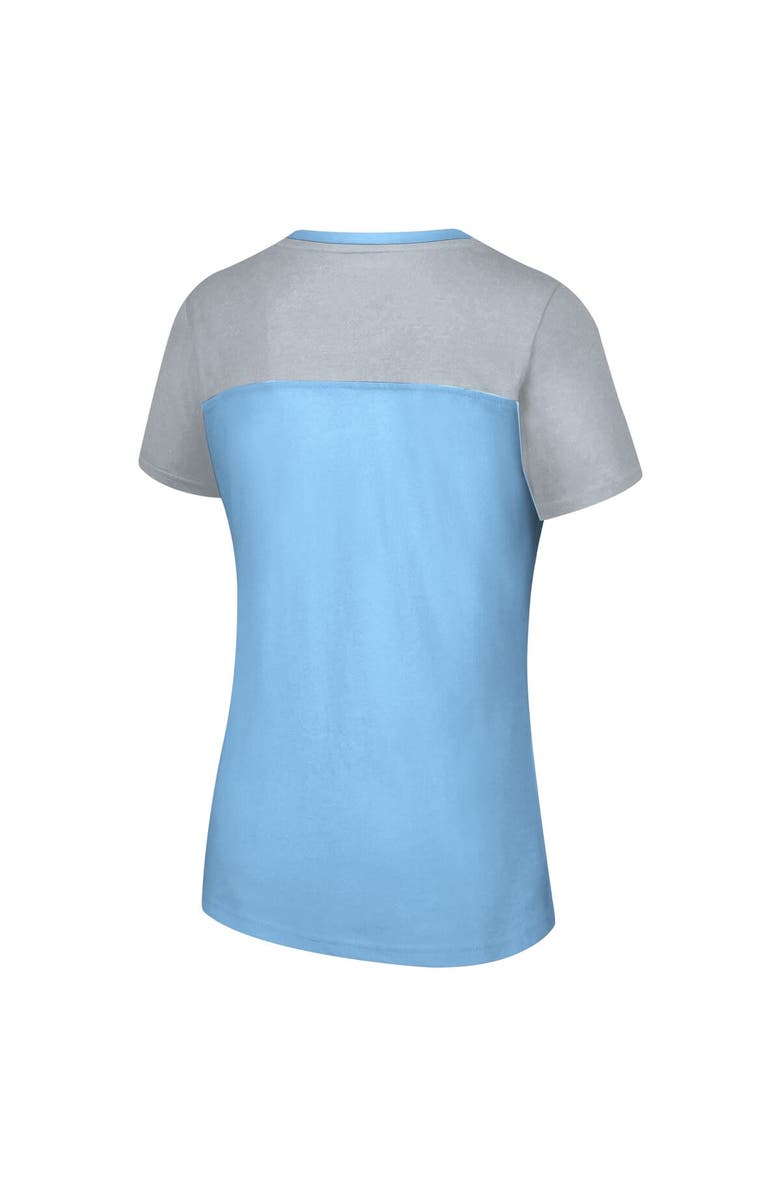 G-III 4HER BY CARL BANKS Women's G-III 4Her by Carl Banks Light Blue Kevin Harvick Cheer Color Blocked T-Shirt, Alternate, color, Light Blue