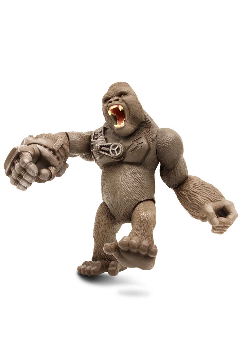 Primal Clash! 10 Inch Cyber Gorilla Mega Monster, Alternate, color, Brown
