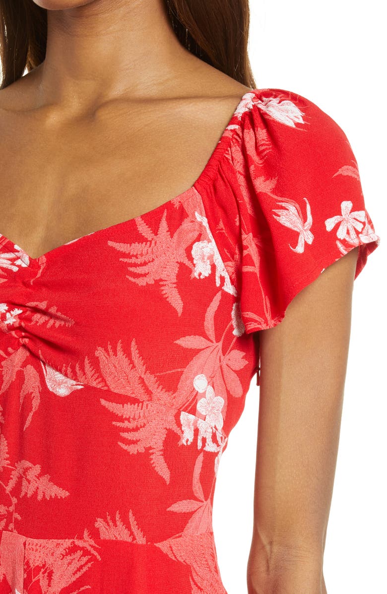 Chelsea28 Floral Slit Dress, Alternate, color, 