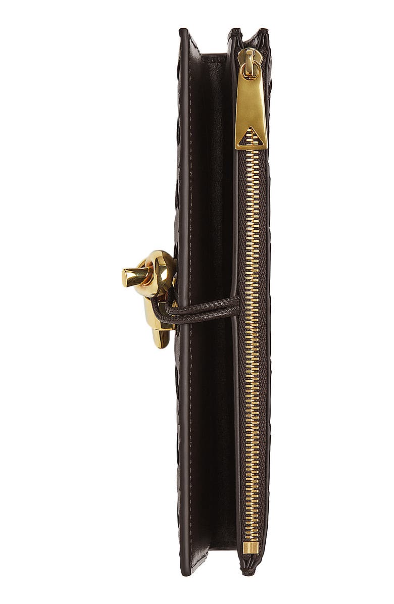 Bottega Veneta Andiamo Intrecciato Leather Slim Long Wallet, Alternate, color,