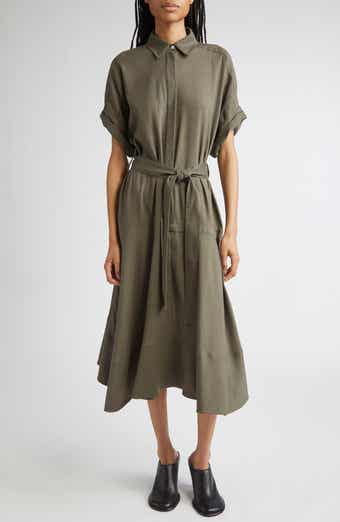 Proenza Schouler Scottie Linen Blend Belted Shirtdress
