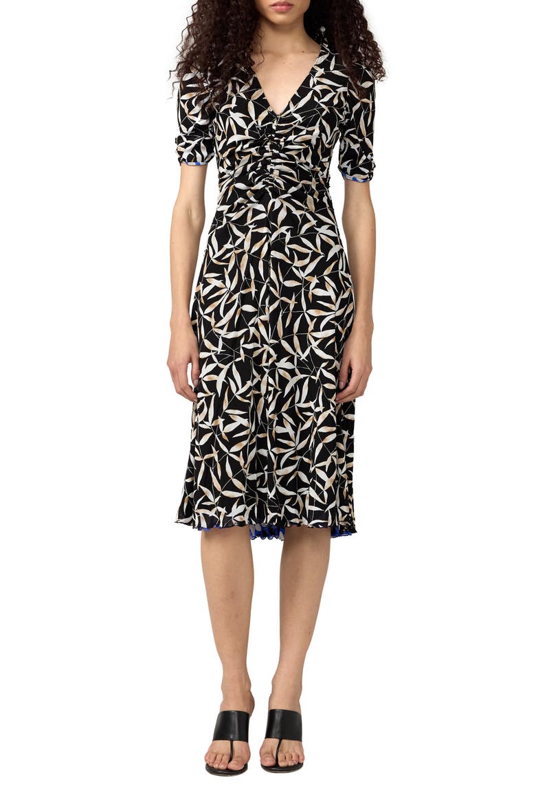 Koren Reversible Dress, Main, color, BAY LEAF BLACK