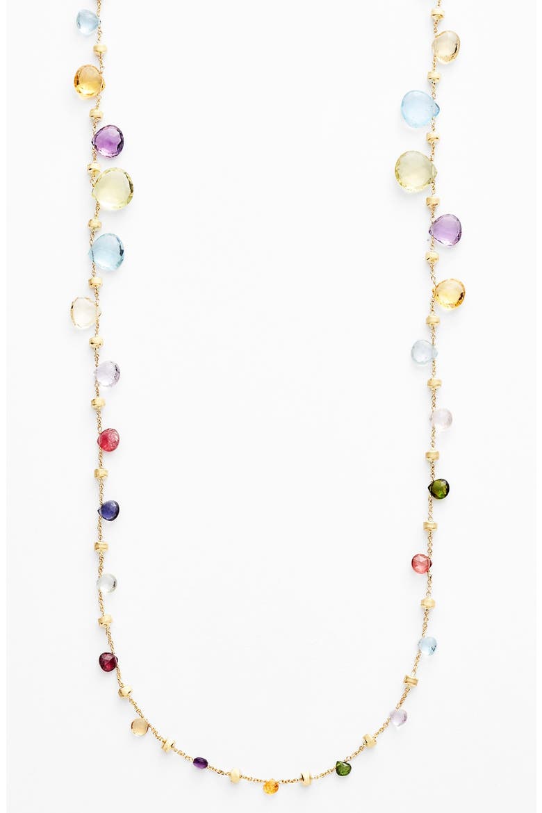 'Paradise' Long Station Necklace, Alternate, color, MULTI/ YELLOW GOLD