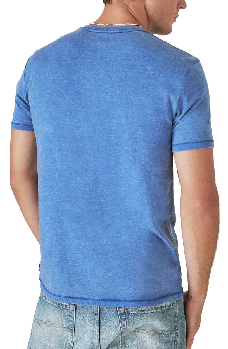 Lucky Brand Relaxed Fit V-Neck T-Shirt, Alternate, color, Monaco Blue