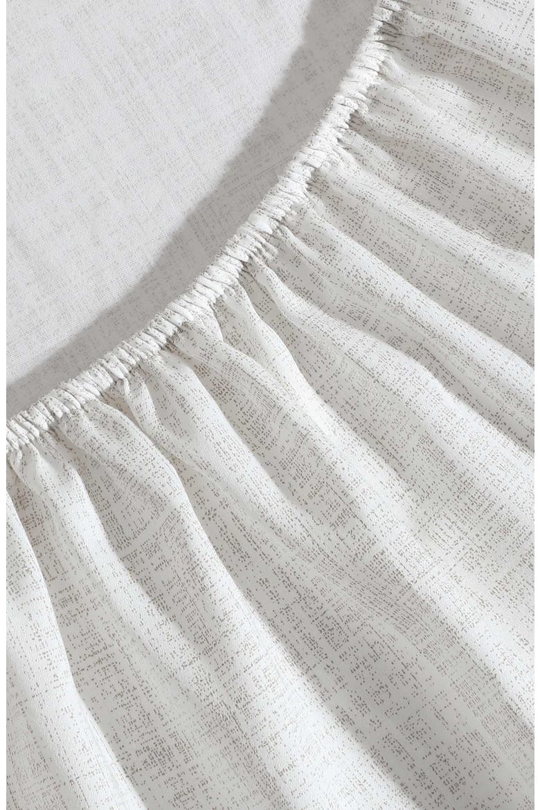 Erased Textured Cotton Sheet Set, Alternate, color, LIGHT BEIGE