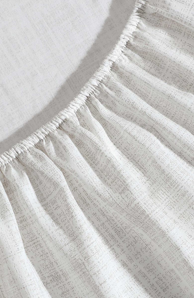 Vera Wang Erased Textured Cotton Sheet Set, Alternate, color, Light Beige