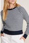 selected Babs Stripe - Navy